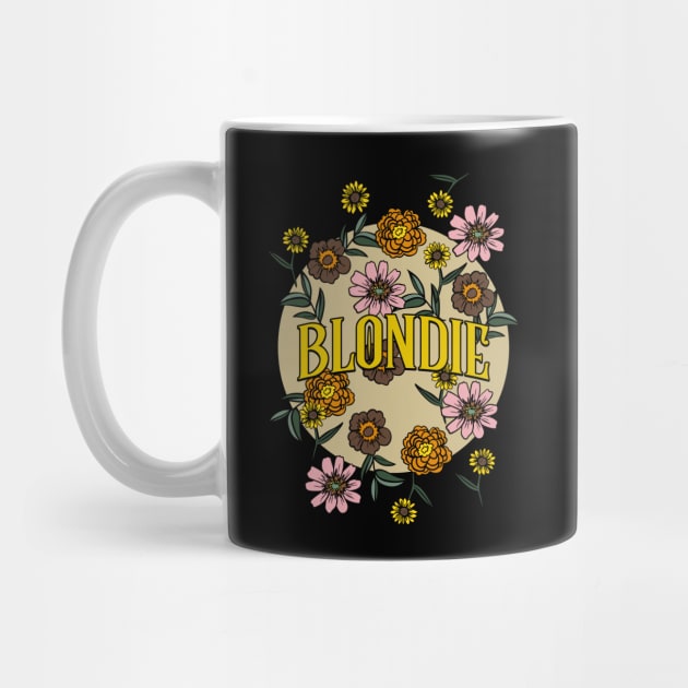 Blondie Name Personalized Flower Retro Floral 80s 90s Name Style by Ancientdistant